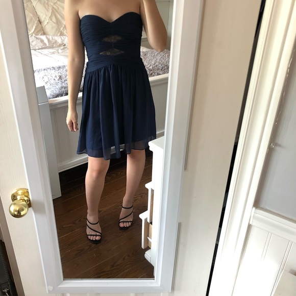 BCBG Strapless Navy Dress - Picture 3 of 3